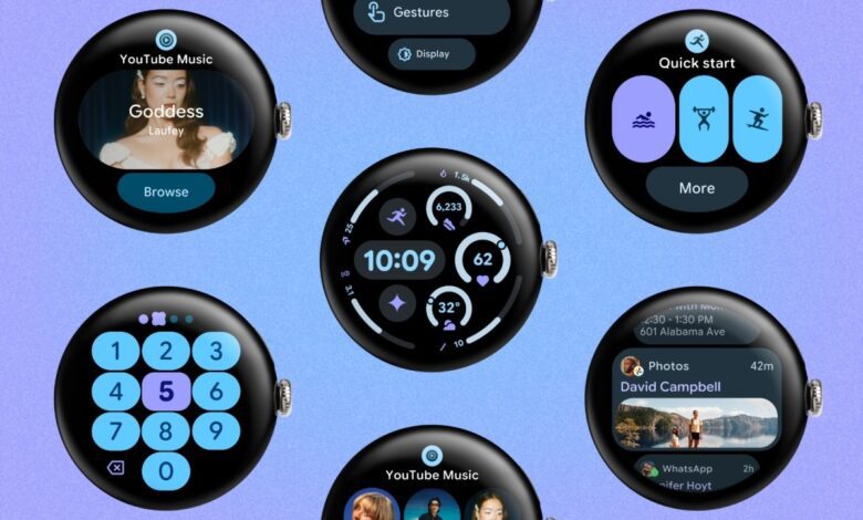 Gemini Wear OS - صورة رئيسية توضيحية