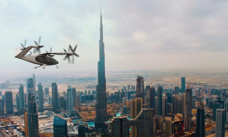 التاكسي الطائر دبي - صورة رئيسية توضيحية
